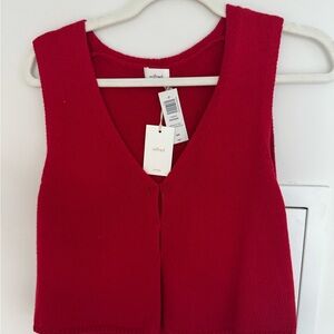 Wilfred Red Sleeveless Top